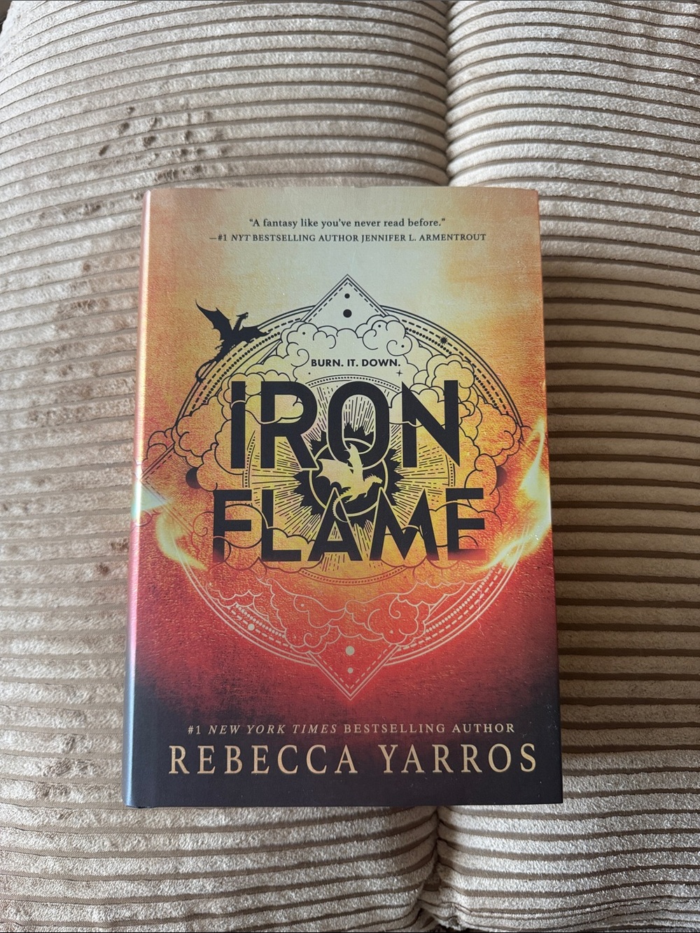 Iron Flame by Rebecca Yarros - Orange Gradient Hardcover